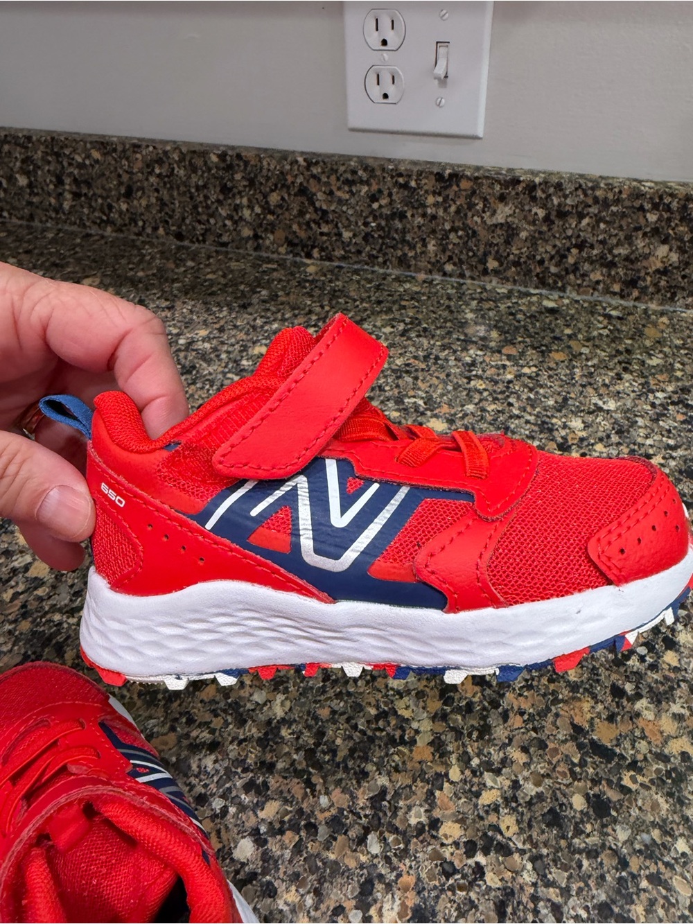 New Balance baby size 6' Red Athletic Sneakers